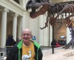 T-Rex nick=named "Sue" sneaking up on unsuspecting tourist to perpetrate bullying at the Field Museum