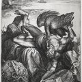 Printmaker: Cornelis Cortnaar ontwerp van: Titiaan (vermeld op object), verlener van privilege: onbekend (vermeld op object) Plaats vervaardiging: Rome Datering: 1566