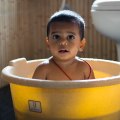 Child in a bathtub